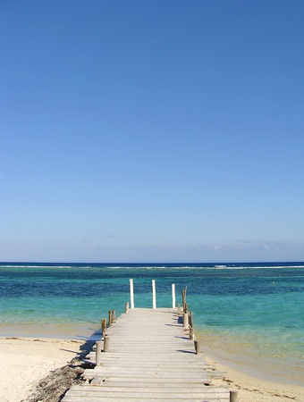 Caribbean pierの写真素材