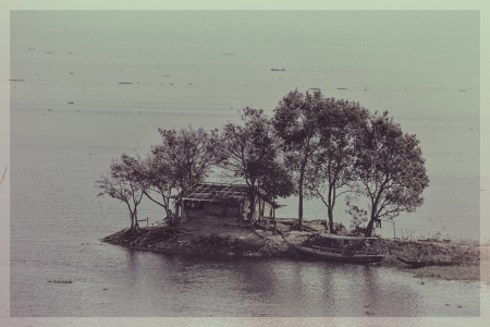 Little like Island landscape and it is in beautiful Bangladeshの写真素材
