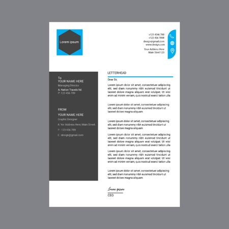 Corporate Company Letterheadのイラスト素材