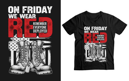 T-shirt print design with typography on black and white backgroundのイラスト素材