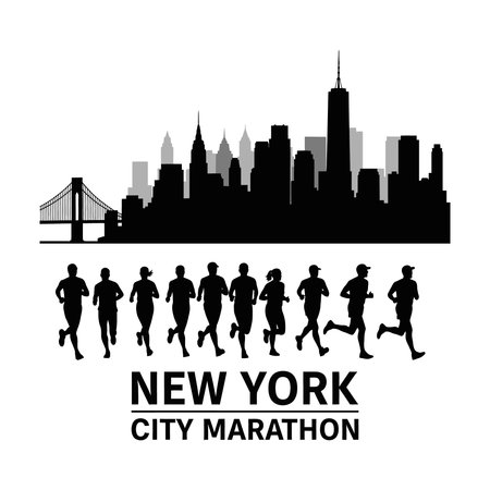 New York City design, vector illustration eps 10. Sport and healthy lifestyle theme.のイラスト素材