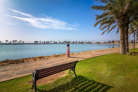 Modon lake Park-Dammam Saudi Arabiaの写真素材