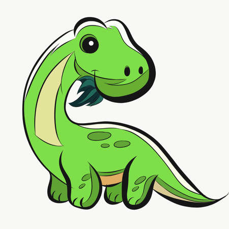Illustration drawing of dinosaursの写真素材