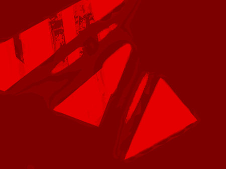 Modern red abstract background. Minimal Red color Gradient. Banner with geometric shapes lines stripes and triangles. Bright striped design pattern. For business and corporate. Futuristic background.の写真素材