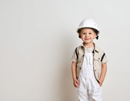 Notebook with glasses and plant on white background. Back to school concept.の素材