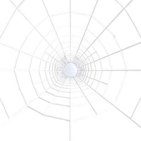 Abstract white background with a hole in the center. 3d renderingの素材