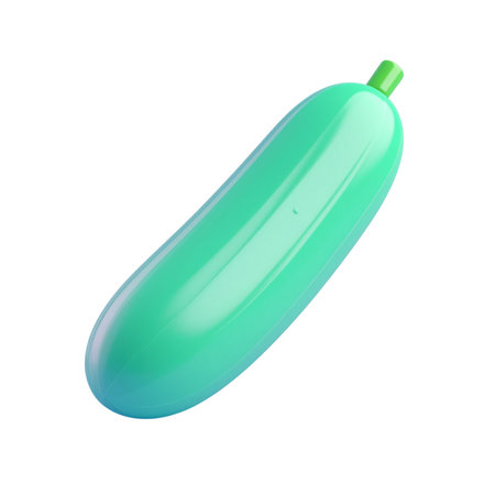 there is a green balloon with a green stem on itの素材