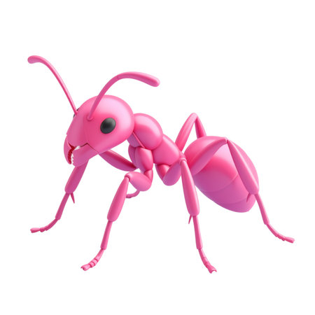 a close up of a pink antelope with a black backgroundの素材