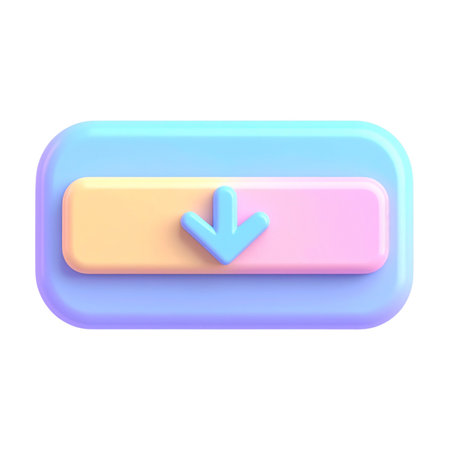 a close up of a button with a blue arrow on itの素材