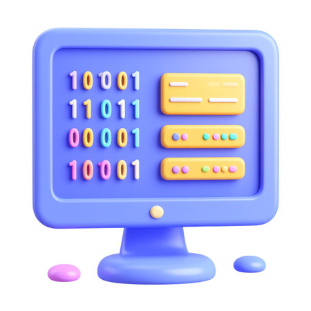 there is a computer screen with a number on itの素材