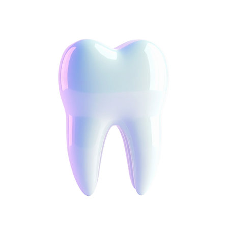 a close up of a tooth with a black backgroundの素材