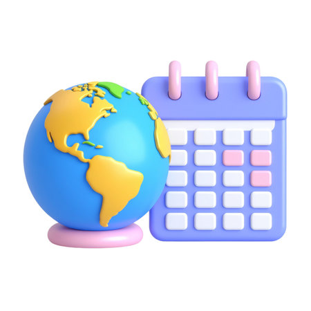 a close up of a calculator and a globe on a standの素材