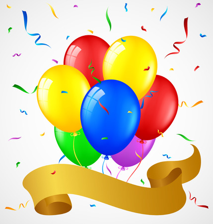 Birthday balloonsのイラスト素材