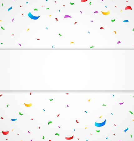 Celebration with colorful confettiのイラスト素材