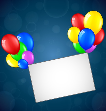 Birthday background with blank signのイラスト素材