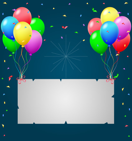 Birthday background with blank signの写真素材