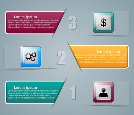 Business infographics origami styleの写真素材