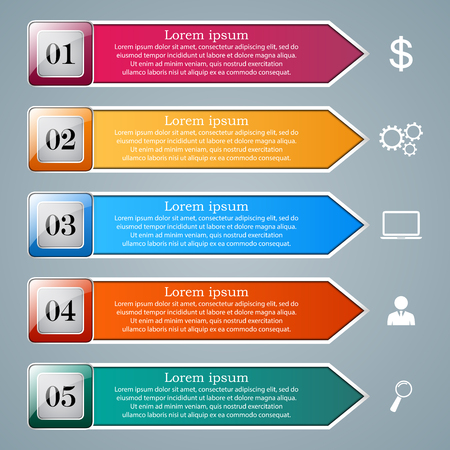 Business infographics origami styleの写真素材