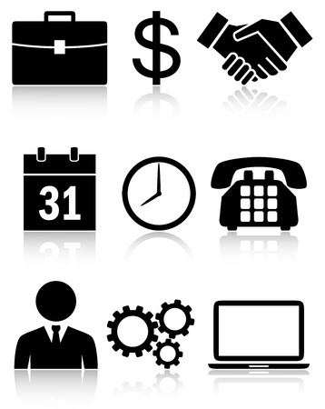 Business Finance Iconsのイラスト素材