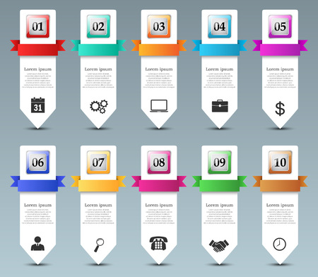 Business Infographics Design templateの写真素材