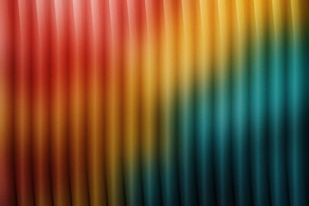 Colorful rainbow gradient stripe abstract background, red yellow teal linear blend, seamless vibrant digital artの写真素材
