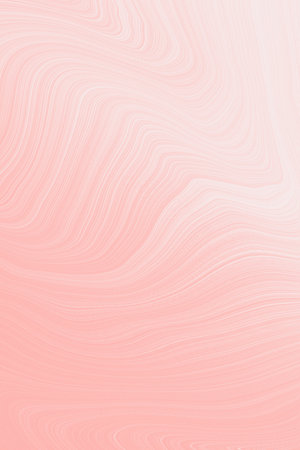 Pastel coral abstract wavy lines, soft flowing modern background, minimal digital art for trendy designの写真素材