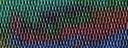 Abstract textured background with vertical lines and a vibrant gradient of blue green and red colorsの写真素材