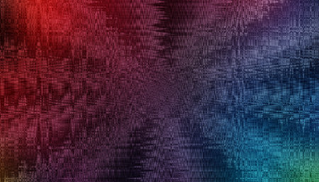 Abstract textured background with a vibrant gradient of red purple blue and teal colors