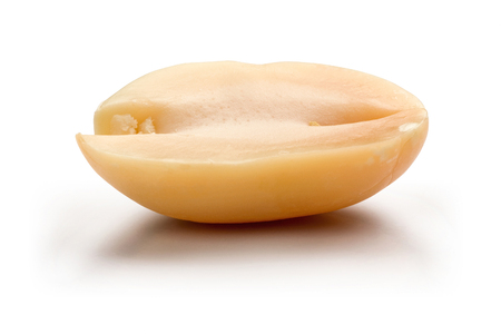 Peanut isolated on white background, macro shot