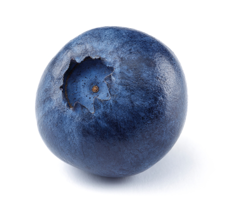 Fresh blueberry isolated on white backgroundの写真素材