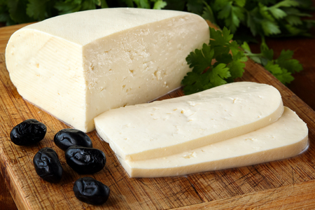 Close Up Of A Traditional Bulgarian Fresh Unripened Cottage Cheese