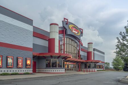 NEW HARTFORD, NEW YORK - AUG 16, 2019: Marquee Cinemas began in 1979 operating in 9 states and we have over 550 team members.のeditorial素材