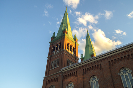 Utica, New York - Oct 23, 2019: St Johns Cathloic Church, located at 240 Bleecker St, Utica, NY 13501のeditorial素材