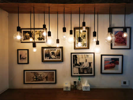 Interesting decoration with bulpsのeditorial素材