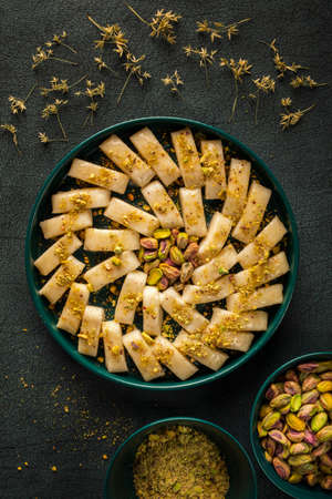 The soft and smooth sweet cheese offers an incomparable tasteの写真素材