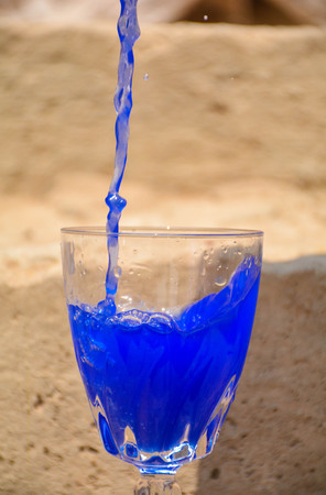 Blue drinkの写真素材