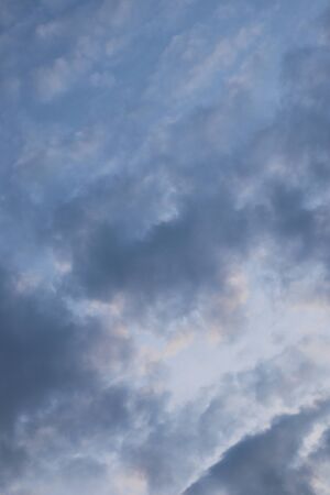 Blue sky with black clouds. Blue sky with cloudy dayの写真素材
