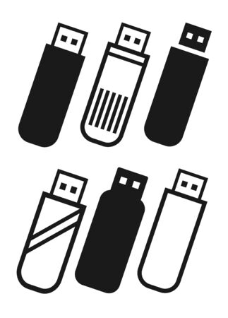 Pen Drive Icon Sign Vector Illustration â Vectorのイラスト素材