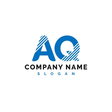 AQ Logo Design. AQ Letter Logo Icon Vector Illustration - Vectorのイラスト素材