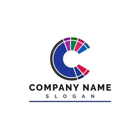 C Letter Logo Design. C letter logo Vector Illustration - Vectorのイラスト素材