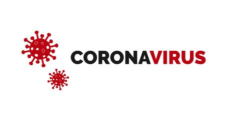 Coronavirus on White Background. Novel Coronavirusn Covid 19 NCoV - Vectorのイラスト素材