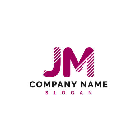 JM Letter Logo Design. JM letter logo Vector Illustration - Vectorのイラスト素材