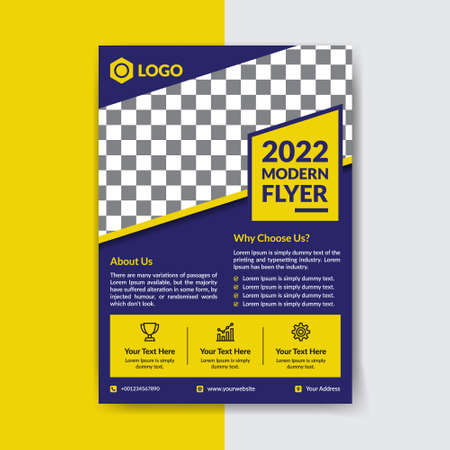 Business Flyer, Modern Business Flyer Templateのイラスト素材