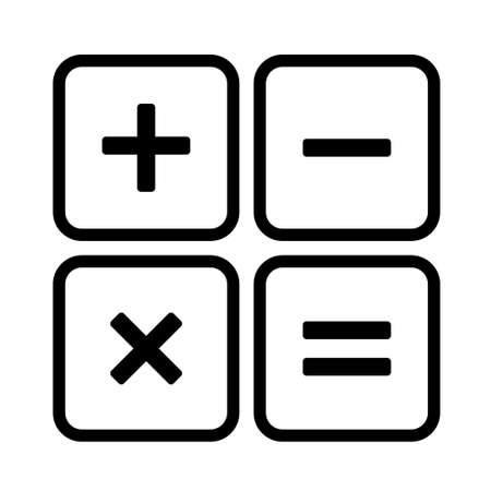 Calculator Icon Vector. Flat Calculator Symbol, Illustration â Vectorのイラスト素材