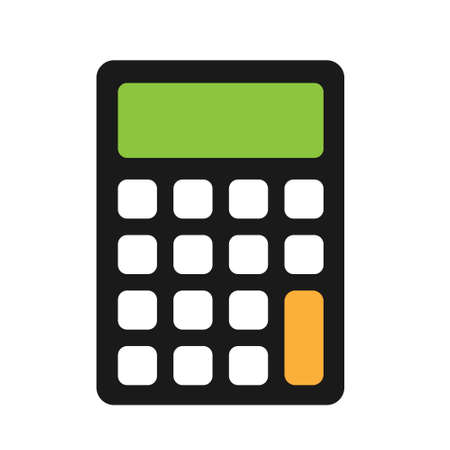 Calculator Icon. Flat Calculator Symbol, Illustrationのイラスト素材