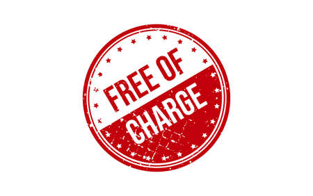 Free of Charge Stamp Seal Vector Illustrationのイラスト素材