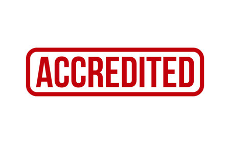 Accredited Rubber Stamp Seal Vectorのイラスト素材