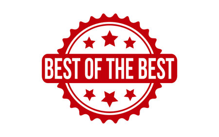 Best of The Best Rubber Stamp Seal Vectorのイラスト素材