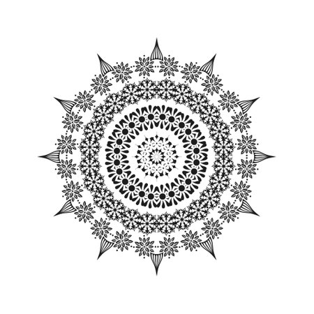 New mandala designs vector illustrationのイラスト素材