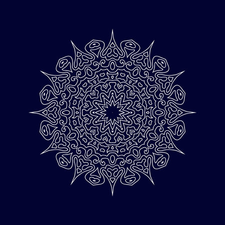 Flower Mandala background design vector illustrationのイラスト素材